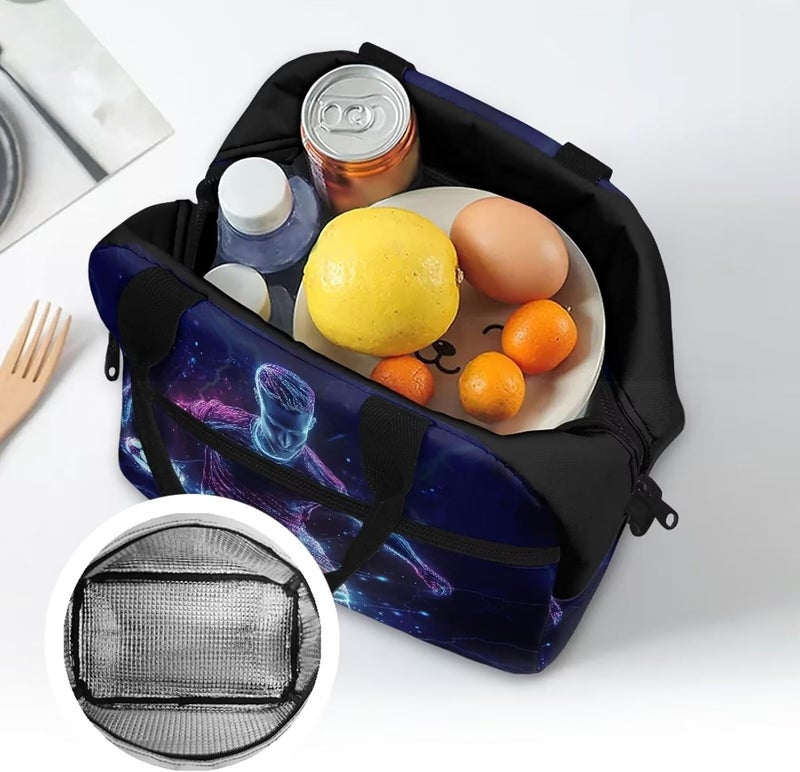 Yuosegray Soccer Kawaii Lunch Box for Girls 4-6 One Piece Lunch Box for Kids 6-8 Preschool Meal Bag Boys 8-10 Kindergarten Toddler Students Elementary School Lightweight Thermal Insulated - Image 4